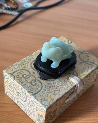 Statuetta Rana Giada Cinese Antica