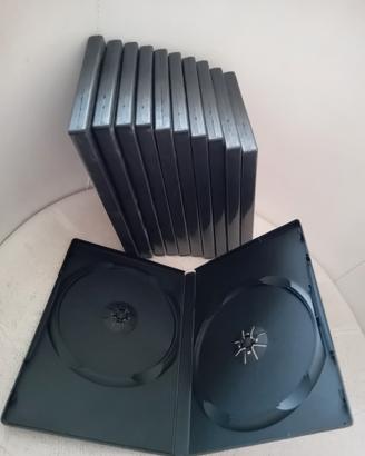 custodie doppie DVD CD 10 pezzi