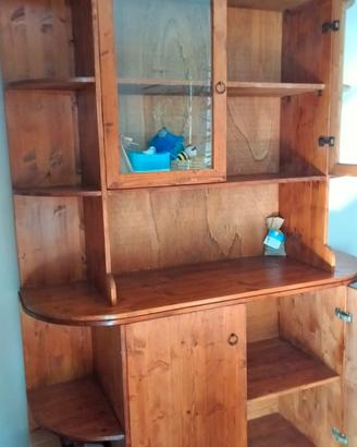 credenza in legno, arte povera 
