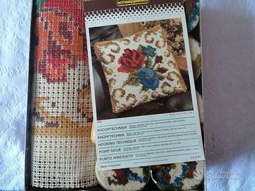 2 KIT CUSCINO PUNTO ANNODATO LANA