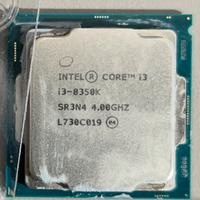 Intel i3 8350k processore generazione coffee lake