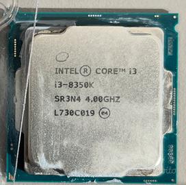 Intel i3 8350k processore generazione coffee lake