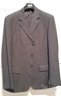 Vestito uomo gessato grigio chiaro