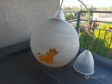 Lampadario cartoon Re Leone