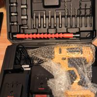 Trapano Avvitatore con 2 batterie 21V Max Lithium