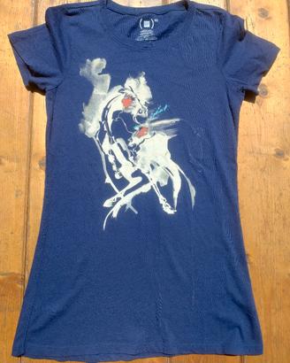 T-shirt GAP Product RED blu taglia M donna