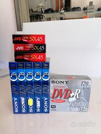 supporti vhs vhs c dvd - r
