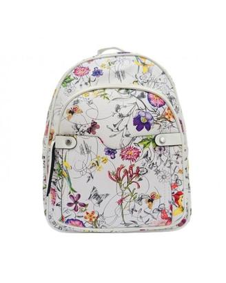Zaino da Donna arrotondato in ecopelle floreale