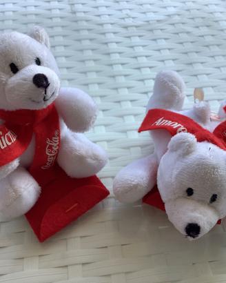 Coppia Peluche Orsetti Coca-Cola da collezione 
