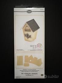Fustella casetta uccellini legno - decoupage