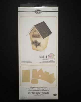 Fustella casetta uccellini legno - decoupage