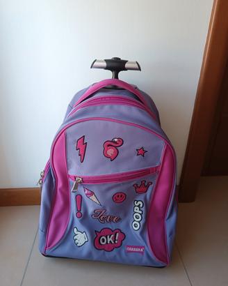 trolley scuola carrera zaino cartella