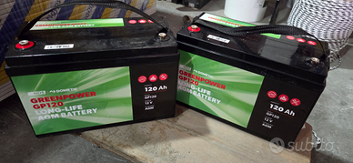Batterie Agm Nds da 120ah come nuove