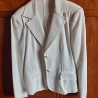 giacca bianca in cotone 