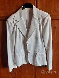 giacca bianca in cotone 