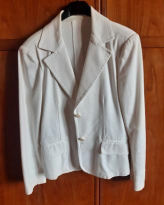 giacca bianca in cotone 