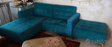 Coppia divani verde ottanio