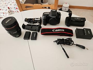 Canon 80d + battery grip + obiettivo