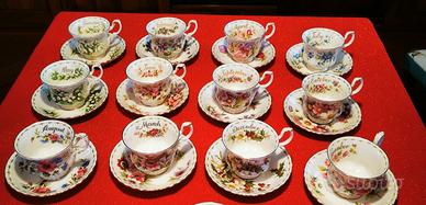 ROYAL ALBERT “FLOWER OF THE MONTH” Servizio Tè