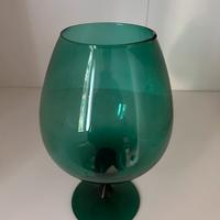 Grande Bicchiere vaso Brandy Empoli Vetro Anni60