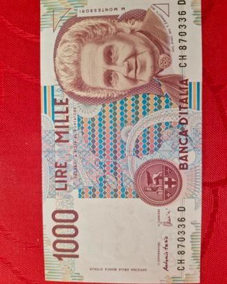 Banconota da 1000 lire Montessori 