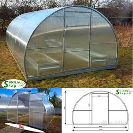 Serra tunnel 3x4 policarbonato orto vivai giardino