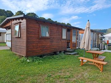 Roulotte con pre ingresso camping Polsa