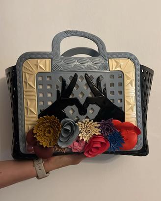Borsa Kartell Parati  Nera/Azzurra