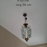 lampadario vetro trasparente