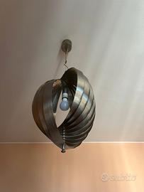 Lampadario vintage a spirale anni 70