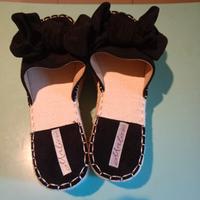 Ciabatte con suola flatform e fiocco Cocktail part