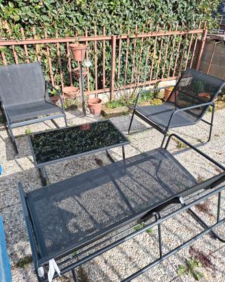 Tavolino più sedie x giardino