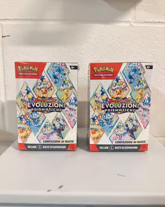 Pokemon bundle 6 bustine evoluzioni prismatiche