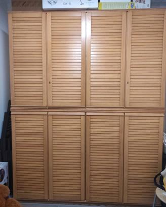 Armadio guardaroba in legno massello 260 × 200 cm