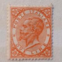 Regno- De La Rue - 2 lire scarlato vivo MH