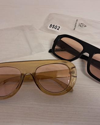 occhiali da sole alla moda mai usati