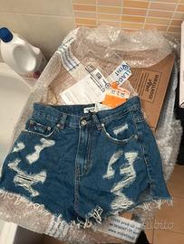 Shorts di jeans pullembear