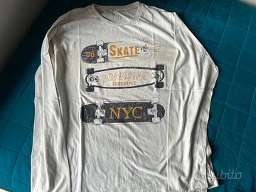 Lotto 2 magliette m. lunghe bambino 11-12 anni