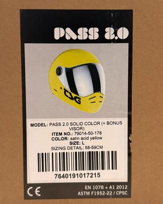 Casco TSG pass 2.0 nuovo