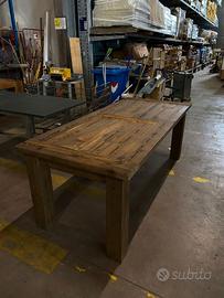 TAVOLO IN LEGNO MASSELLO 200X90X75