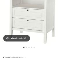 Fasciatoio ikea sundvik con materassino