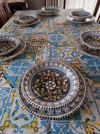 set servizio di piatti in ceramica pezzi 12 tavola