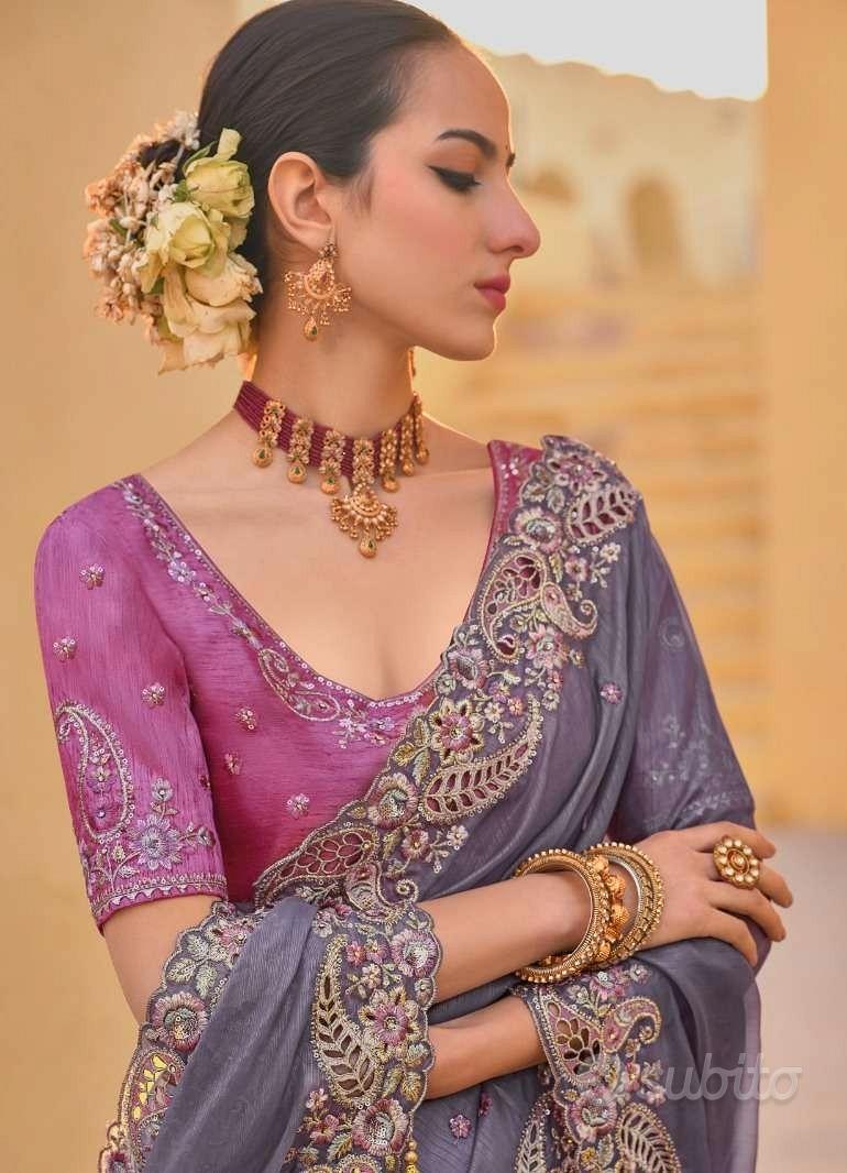 Saree Sari indiano abito da sera Abbigliamento e Accessori In vendita a Milano