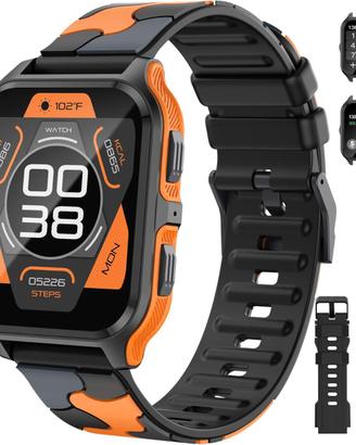 Smartwatch Uomo Donna Militare, Effettua/Risponde