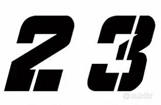 Numeri adesivi per moto / scooter / caschi