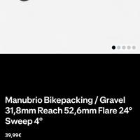 Manubrio bikepacking nuovo