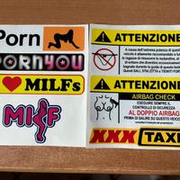 Stickers divertenti per moto o scooter