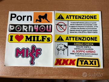 Stickers divertenti per moto o scooter