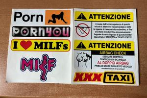 Stickers divertenti per moto o scooter