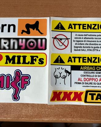 Stickers divertenti per moto o scooter